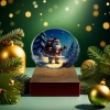 Santa Claus decorative painting, crystal ball ornament, Christmas-themed decoration, Christmas souvenir 094955643 details Picture